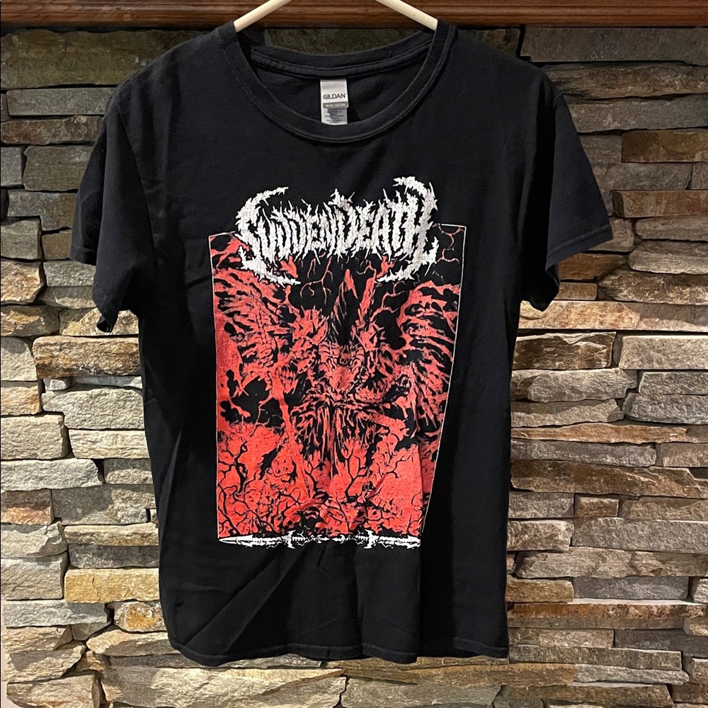 Gildan Black Tee with Red Graphic